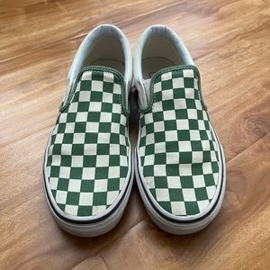 Checkerboard Slip On Vans